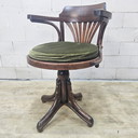Antique Thonet Style Swivel and Height Adjustable Office Chair (Handmade)