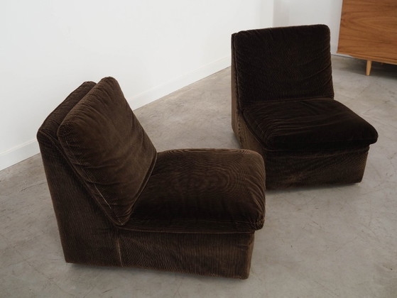 Image 1 of Canapé modulaire marron, design italien, années 1970, fabriqué par Busnelli