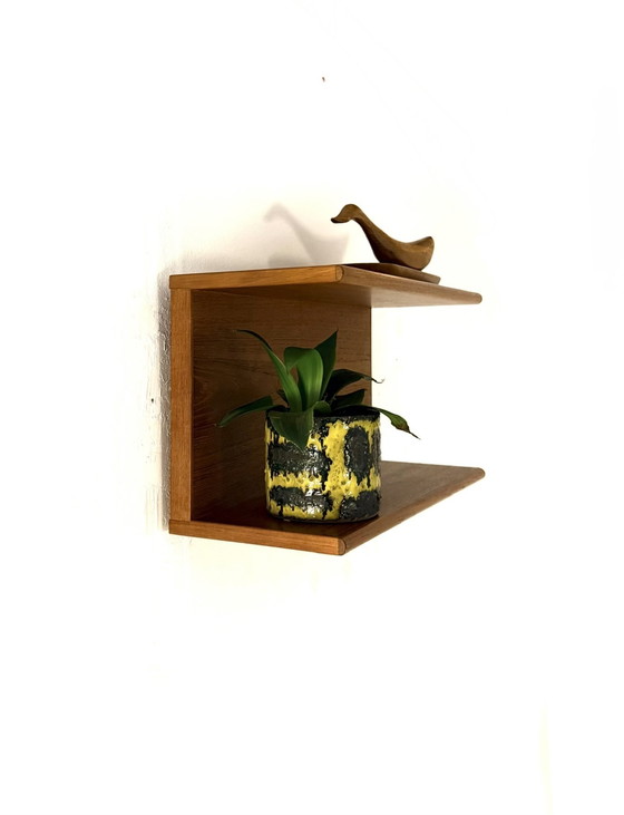 Image 1 of Mensola da parete vintage in teak anni '60