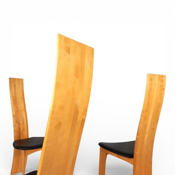 Image 1 of Tranekaer set of 4 Iris dining chairs by Bob van den Berghe, 1980