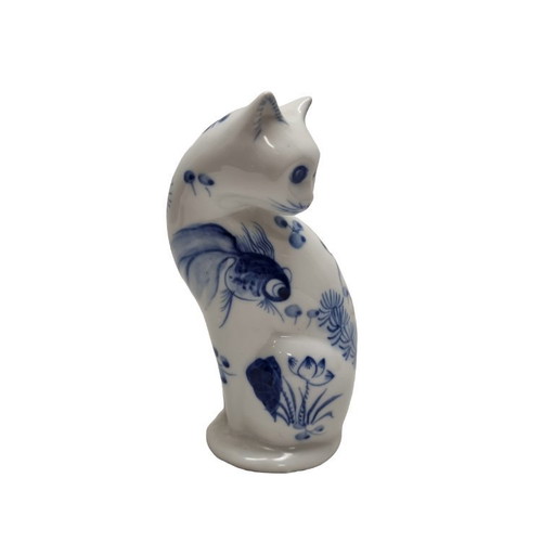 Chat chinois en porcelaine vintage