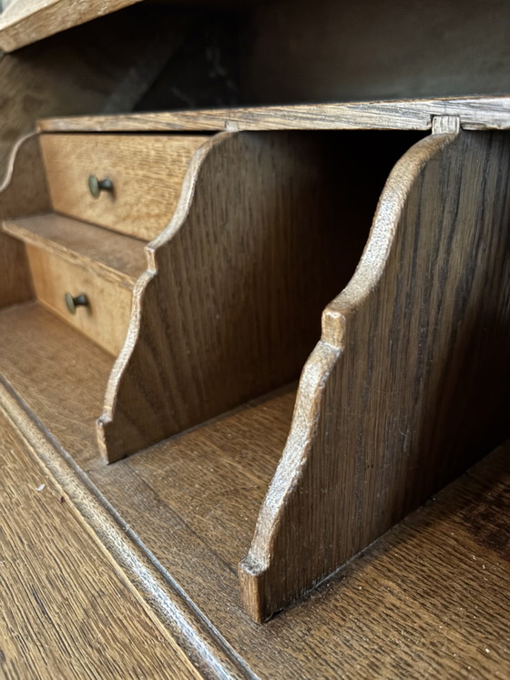 Antique secretary desk, 1910-1930, Neo-Renaissance – Wall cabinet, Wood (photo 6 of 15)