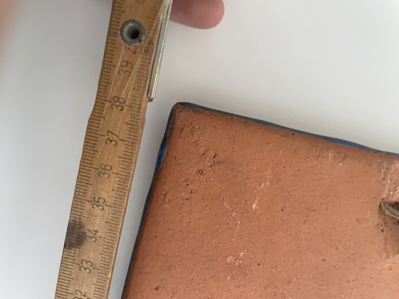 Image 1 of Vintage Wall Tile. Karlsruher Majolika. Fuchs 1960.