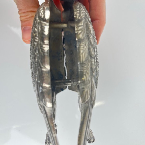 Image 1 of Toallero Swan, metal plateado, 1970