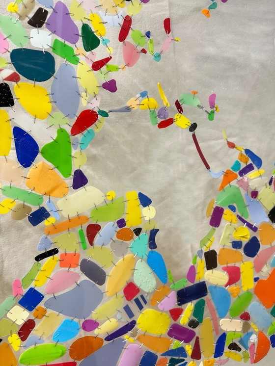 Image 1 of Large expressionist composition on Plexiglas