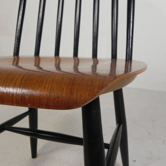 Image 1 of Set di 4 sedie con struttura a fuso, modello Fanett, Tapiovaara, anni '60