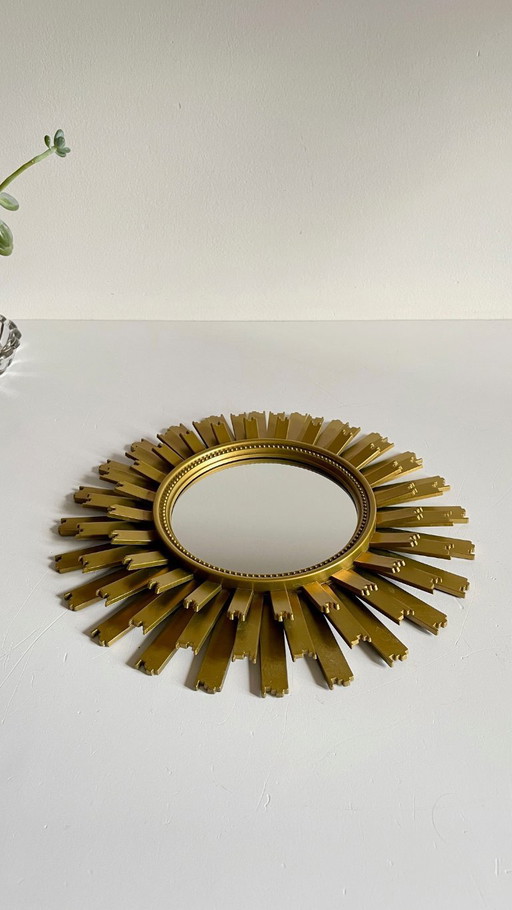 Miroir Soleil doré N°2