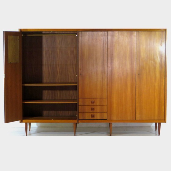 Image 1 of Ampio armadio vintage a 5 ante in teak, anni '60.