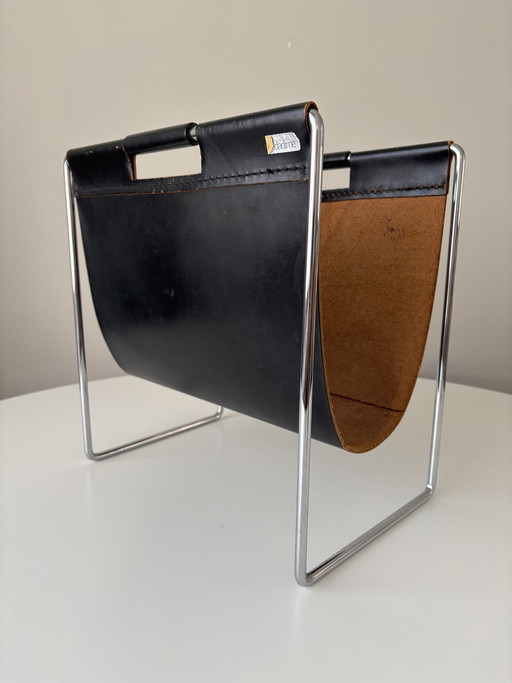 Porte-revues en cuir Dadime/Brabantia 1970