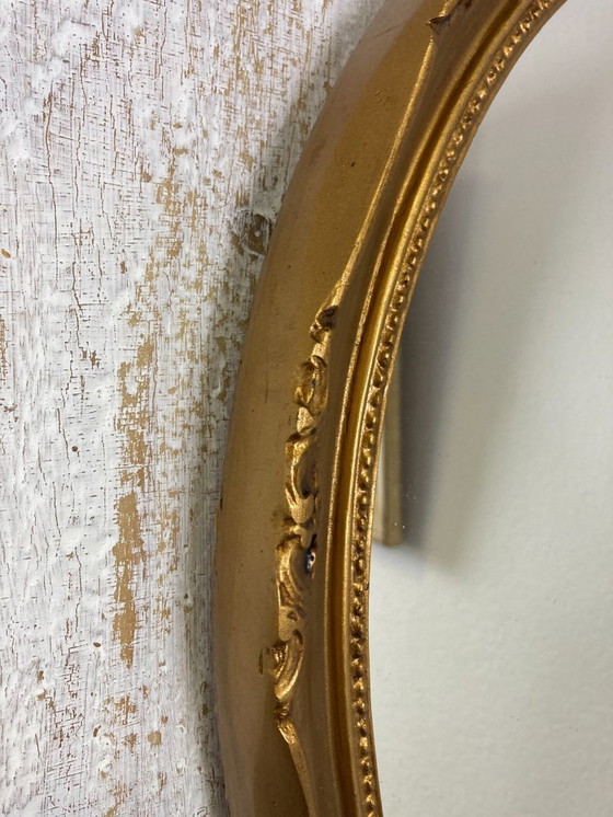 Image 1 of Antieke ovale spiegel (44x33cm)