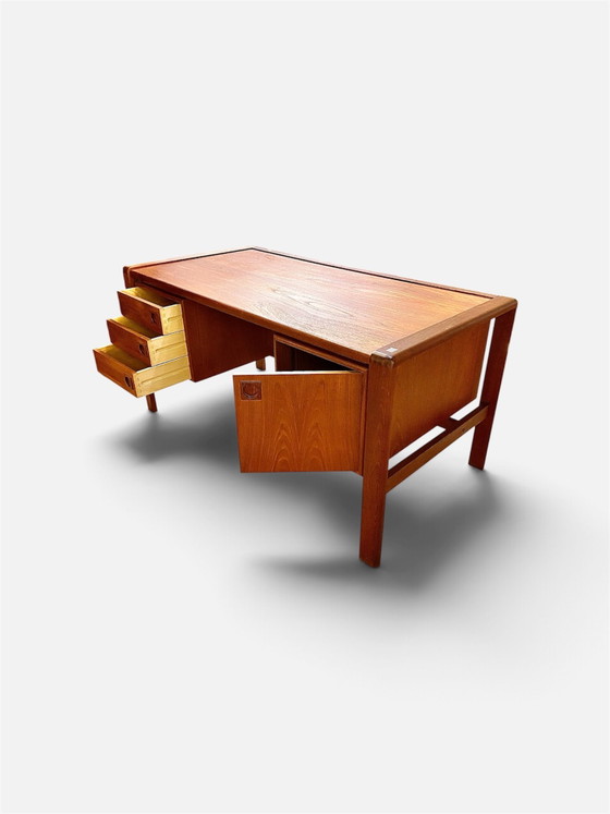 Scrivania scandinava in teak di HP Hansen, Danimarca 1970 – Mobili, Legno (photo 2 of 7)