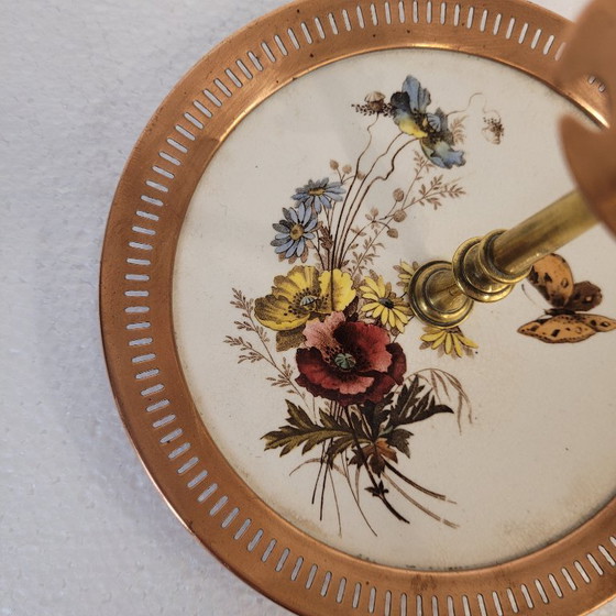 Image 1 of Servitrice muta o étagère, bronzo e porcellana, anni '50 - Francia