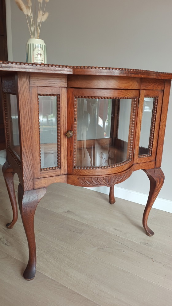 Image 1 of Prachtig vintage vitrinekastje, theekastje