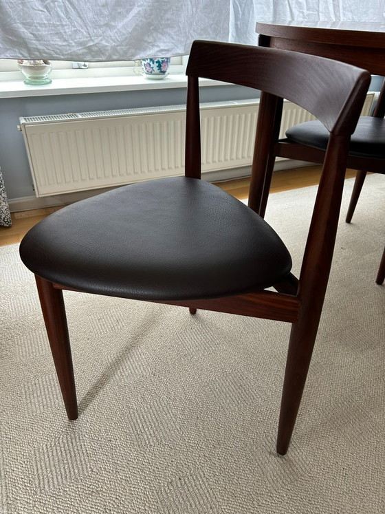 Hans Olsen „Roundette“ für Frem Røjle – Tisch + 6 Stühle – Dänisches Design – Esszimmergarnitur, Wood (photo 13 of 19)