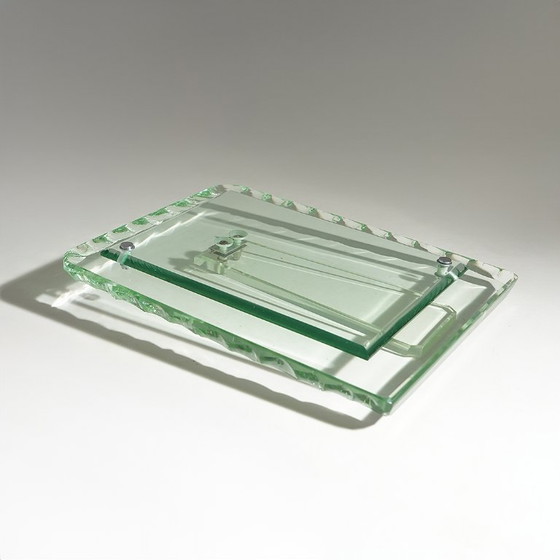 Gehamerd glazen tafel fotolijst, jaren 60 – Lijsten, Metal, Glass (photo 9 of 14)