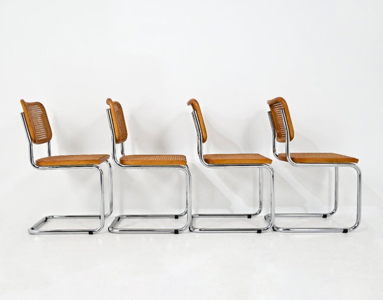 Sillas de comedor estilo B32 de Marcel Breuer (juego de 4) – Wood (photo 3 of 8)
