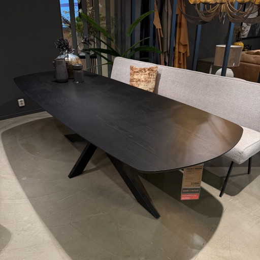 DUTCHZ 110 - 260x100 - Bootsförmig Schwarz – House Of Dutchz, eettafels, Wood