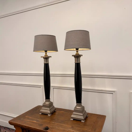 Set Grote Klassieke Empire Tafellampen (foto 3 van 13)