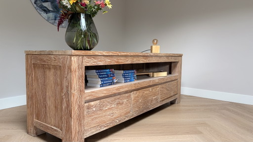 TV Meubel - Massief Teak Houten – tv meubelen, Wood (photo 2 of 5)