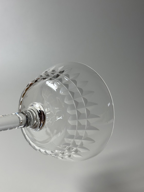 Image 1 of Val Saint Lambert - Set di 6 coppe di cristallo - Servizio Mery. Art Déco anni '40