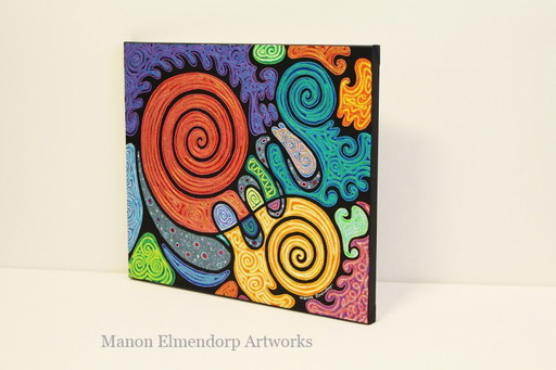 Hand-painted Painting "Colour Your Life"