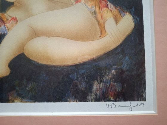 Image 1 of Framed lithograph by Alain Bonnefoit, signed and numbered