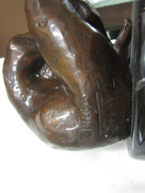 Image 1 of bronzen standbeeld van Francisco Zuniga