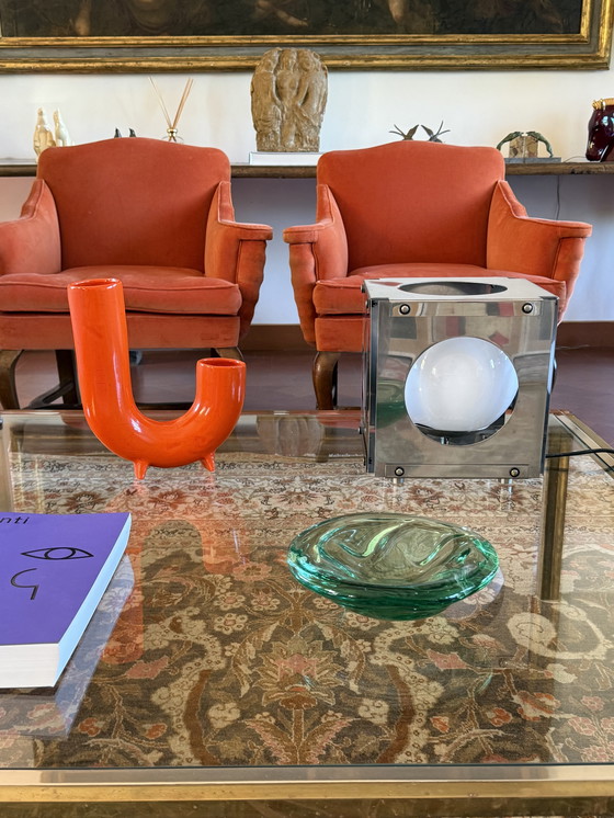 Image 1 of Space Age Cubic Table Lamp, Italy 1970s