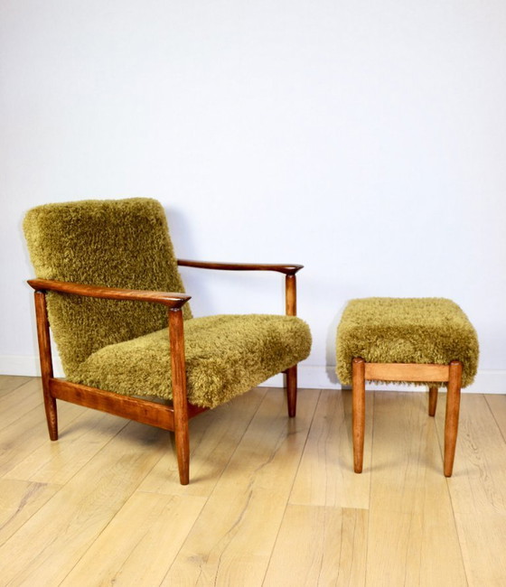 Image 1 of Edmund Homa Barhocker, hochsitzig, Haarfarbe Khaki/Olive