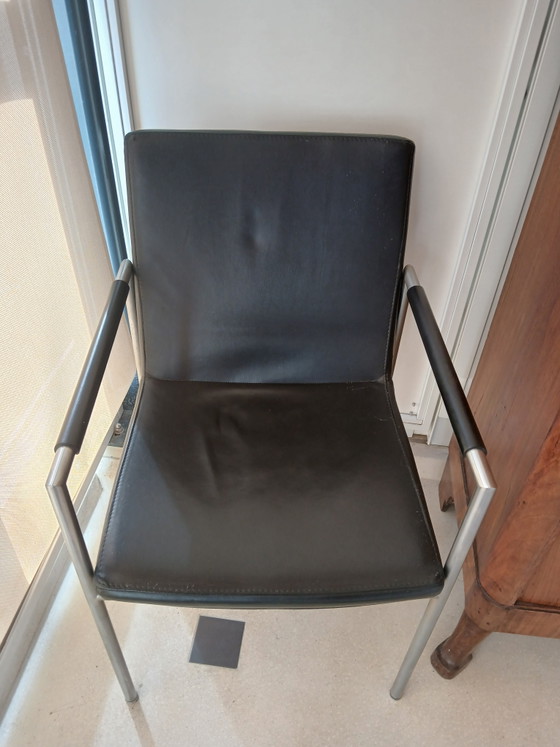 2 pezzi Gispen 405. – Poltrone, Leather, Metal (photo 5 of 8)