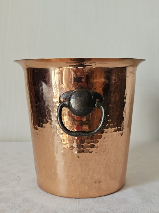 Seau à glaçons en cuivre martelé main vintage – tafelaccessoires, Metal, Copper (photo 2 of 9)