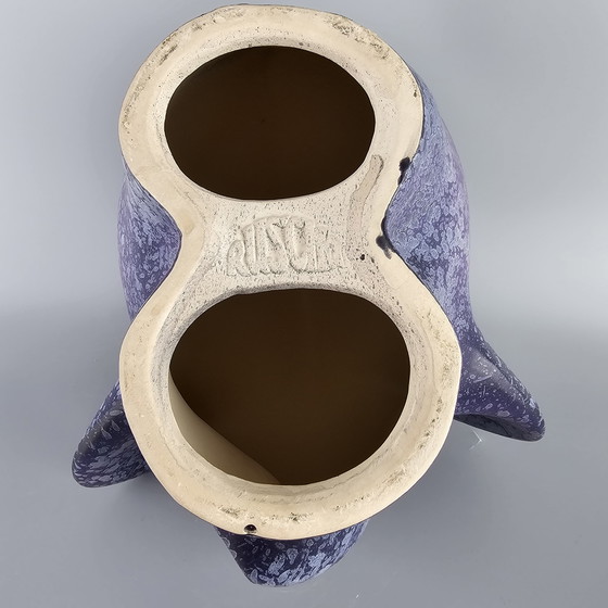 Image 1 of XL Vintage West-Duitse Fat Lava Olifant Gemaakt Door Ruscha. Kleuren: Paars.