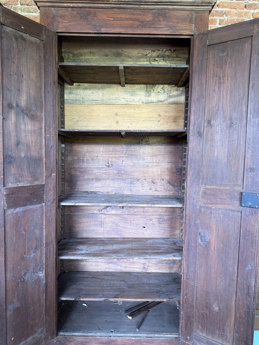 Armadio antico italiano fine 800 in legno 