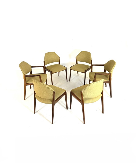 Image 1 of 6x restored dining room chairs, Wilkhahn '60