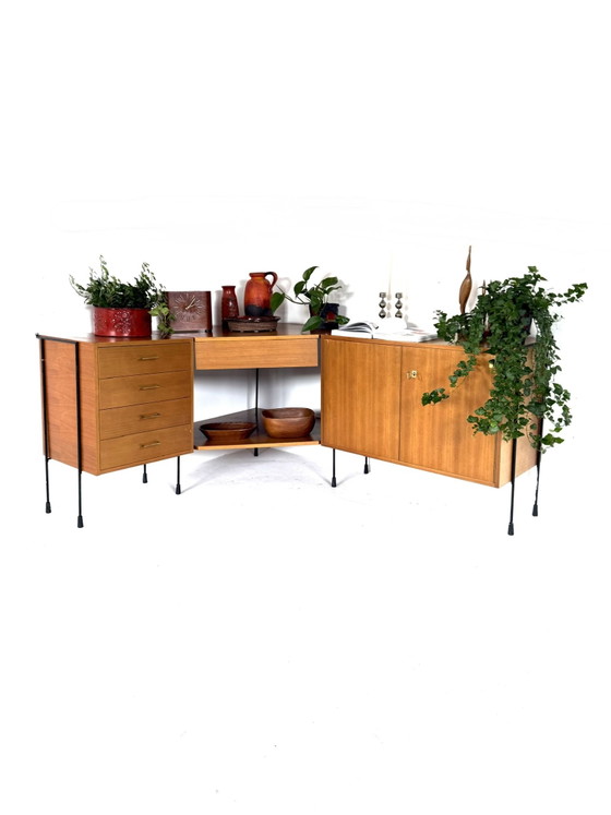 Image 1 of Mobile angolare vintage in teak, Omnia '60