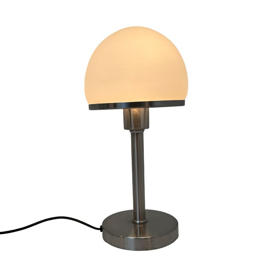 Image 1 of Bauhaus - Table lamp with opaline glass - Attr. To Tecnolumen / Wagenfeld