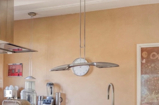 Lámpara colgante halógena de aluminio "Olympia"