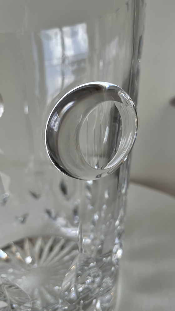 Image 1 of Handgeslepen kristallen champagnekoeler, merk Lemberg Goebel, genummerde editie