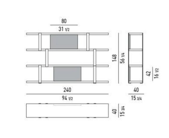 Image 1 of Minotti Dalton Chrome 240cm in Veneer Granite showmodel 2023