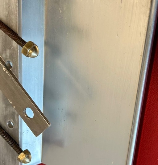 Maniglia per porta in alluminio vintage