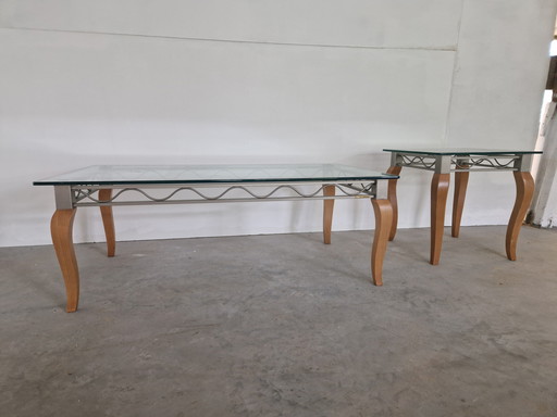 Pierre vandel coffee table and side table