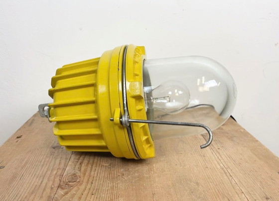 Image 1 of Yellow Industrial Explosion Proof Lamp from Elektrosvit, 1990s