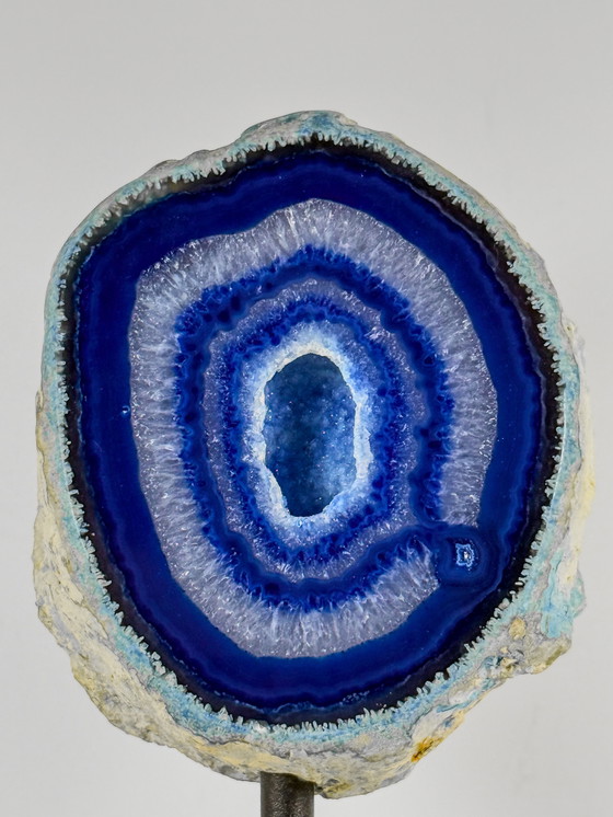 Image 1 of Blauw agaat op standaard