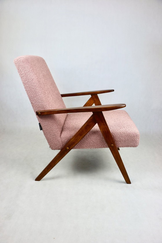 Image 1 of Vintage B-310 VAR fauteuil in roze bouclé, jaren 1970