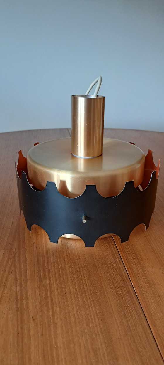 Image 1 of Lampada da soffitto vintage degli anni '70 nello stile di Jo Hammerborg