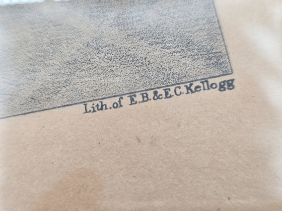 Image 1 of 4 litografie antiche in un elenco di personaggi famosi degli Stati Uniti