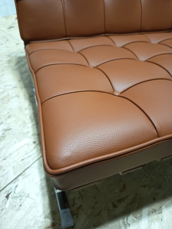 Image 1 of Sillones KNOLL Studio Barcelona (NUEVA Serie 2026) en piel natural (color coñac)