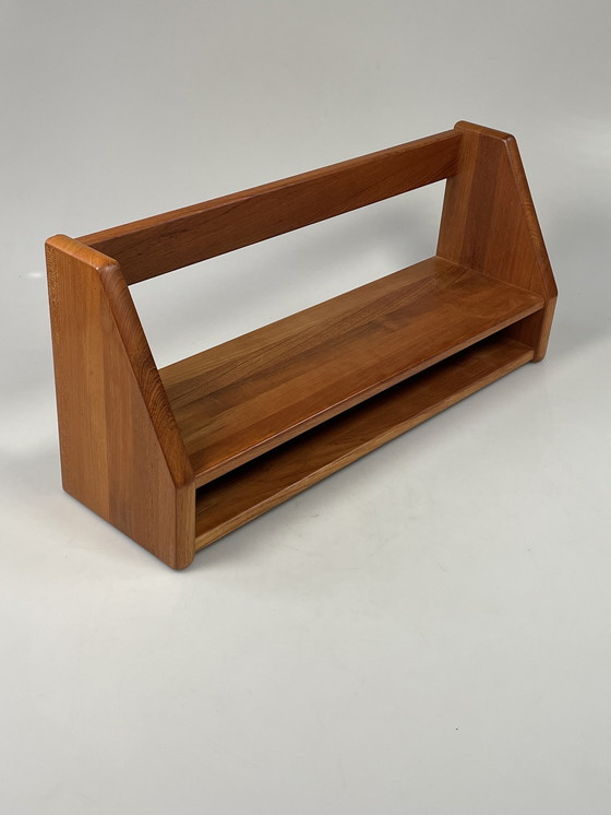 Image 1 of Vintage Wall Shelf, Dyrlund, Solid Teak, Denmark 1970's