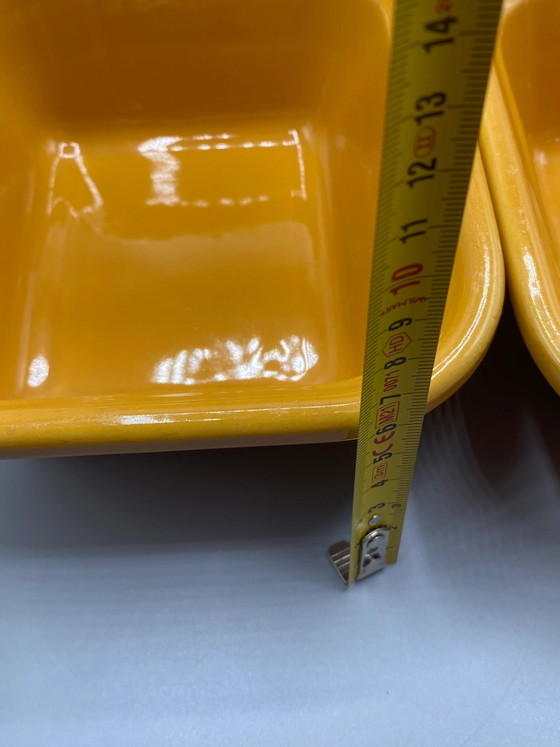 3 fuentes para hornear Émile Henry Gastron - Amarillo mostaza - Años 80-90 – Loza, Ceramic (photo 10 of 10)