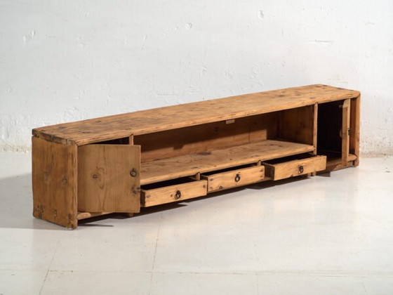 Credenza bassa antica in legno di pino – Cina, circa 1930 – Credenze, Iron (photo 21 of 40)
